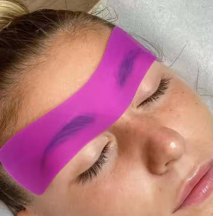 New Design Brow Patch Private Label Brow Lamination Tools Professional Soft Silicone Brow Lift Patch