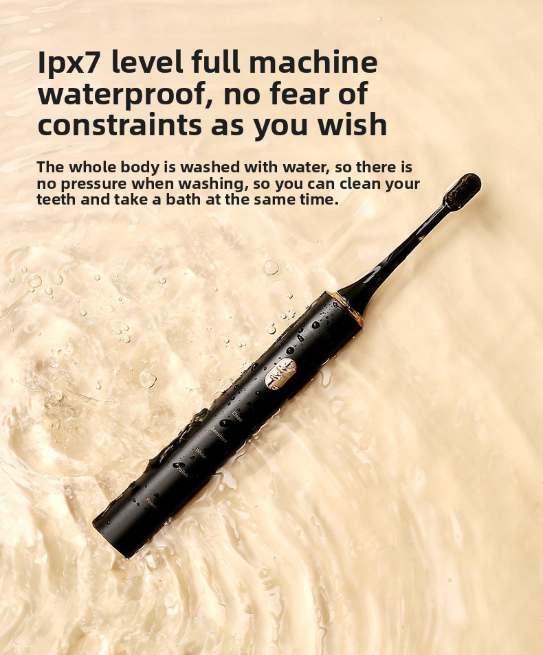 Rechargeable Electric Toothbrush, Pressure Sensor, Whitening & Gum Care for Superior Plaque Removal