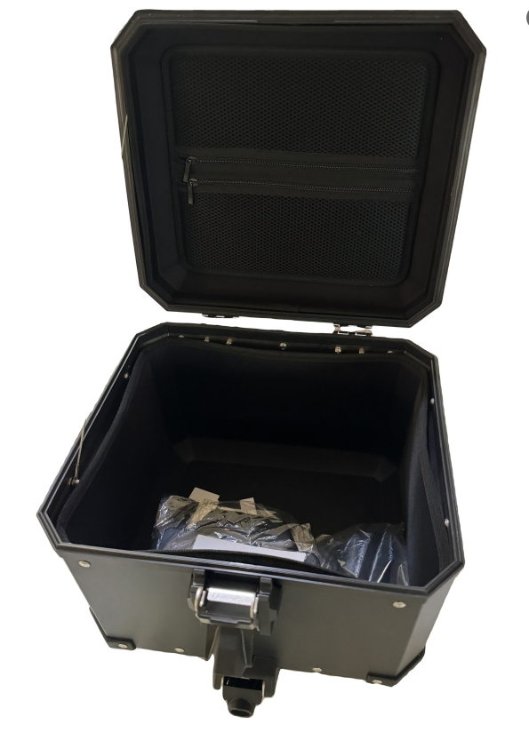 Aluminum Motorcycle Panniers Top Box with Rack Bracket Support
