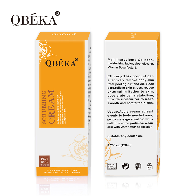 High Quality Hot Sale Qbeka Whitening Scrubbing Cream Body Scrub