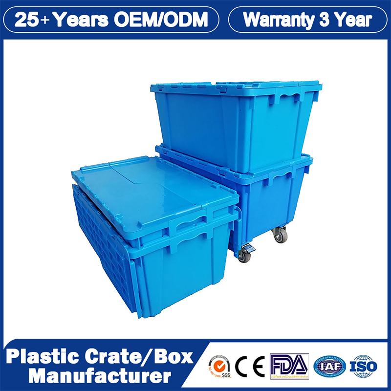 Nestable Plastic Moving/Tote Crate Small PP Plastic Storage/EU Auto Parts/Logistics/Turnover Boxes Larvae Farming Tray Automated Storage Container