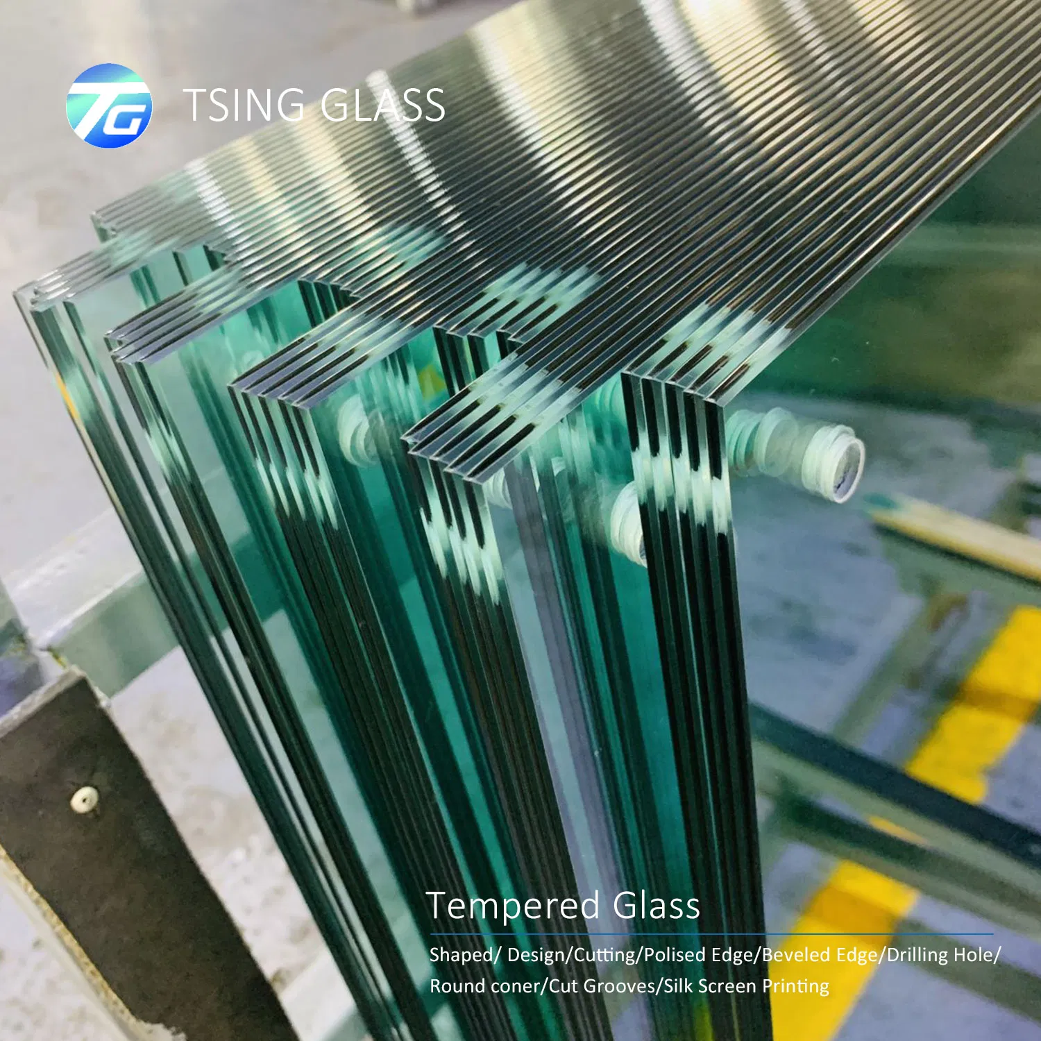 6-12mm Home Tempered Glass Toughen Glass Corner Decorative Shelf Glass Panels for Shower Room Furniture Shelf