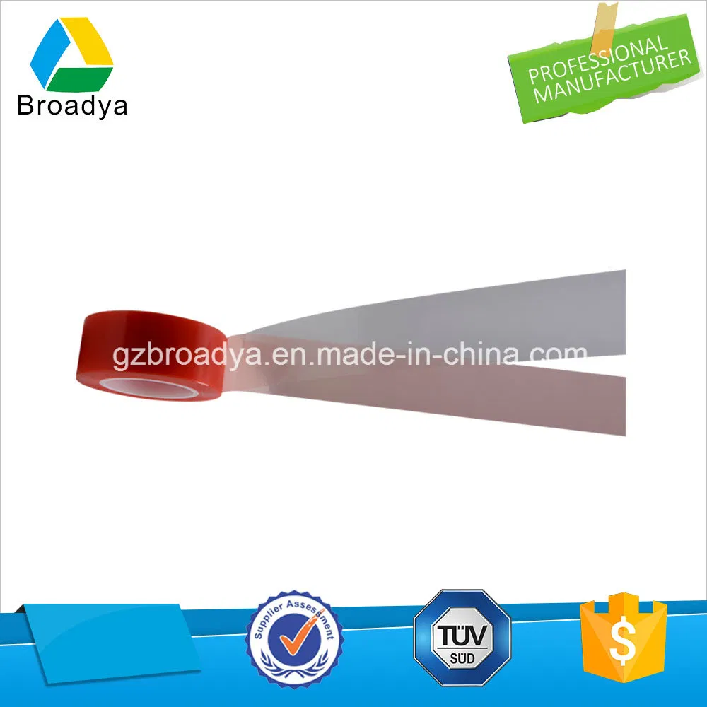Red Film Silicone Self-Adhesive Clear Double Sided Pet Tape (BY6965LG)