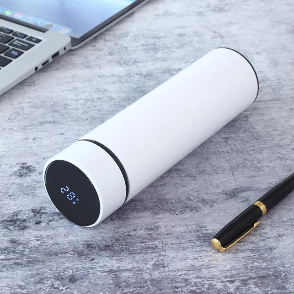 Smart 500ml Vacuum Thermal Flask Smart Water Bottle with Digital Thermostat Temperature Sensor LCD Temp Display