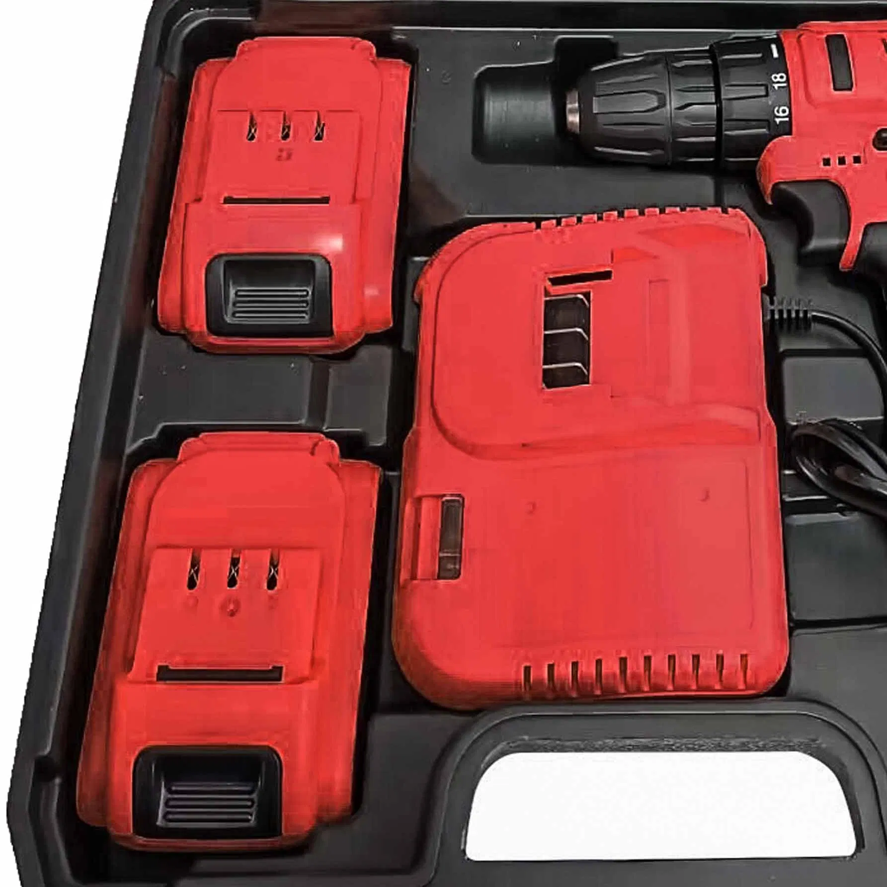 Electric Power Tool Screwdriver Lithium Battery Set Tool Box Set Hand Drilling Machine Krain Impact Drill Set Box Tool