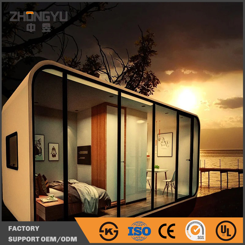 Single-Layer Metal Zhongyu Ship Container Portable House Modular Living Pod