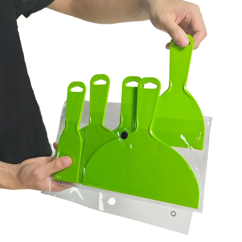 Integrated PP Plastic Scraper Tool: Putty Scraping + Glue Removal for Decoration – Hand-Held Putty Knife