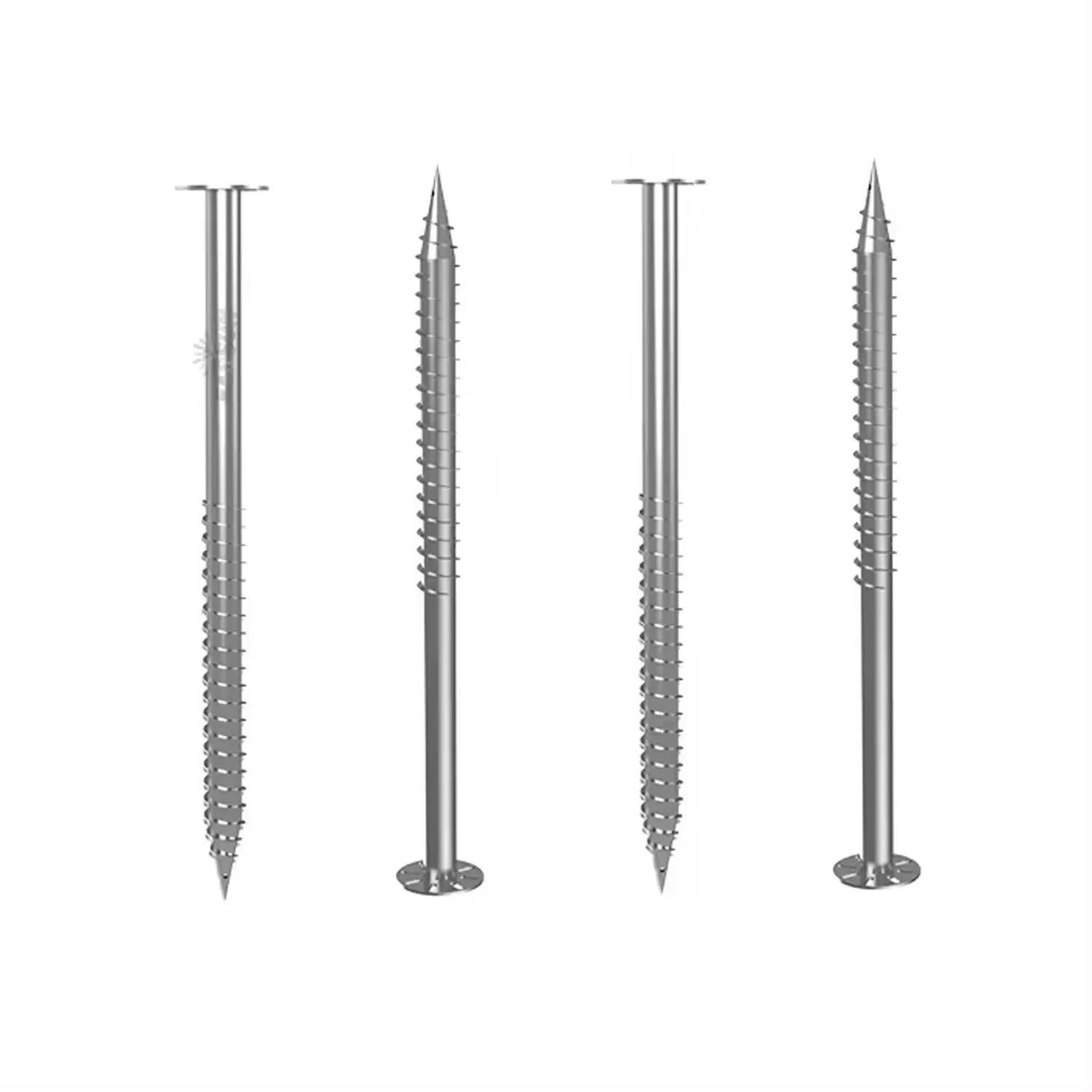 HDG Customized Ground Screw Helical Pole Pile with Extension for Solor Structure