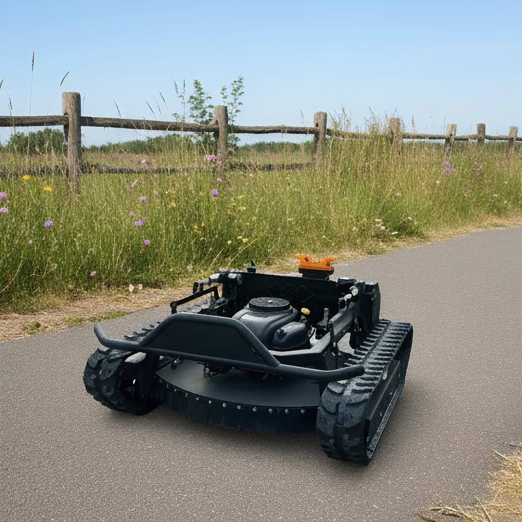 Робот-газонокосилка на гусеницах, 900 мм, электрическая