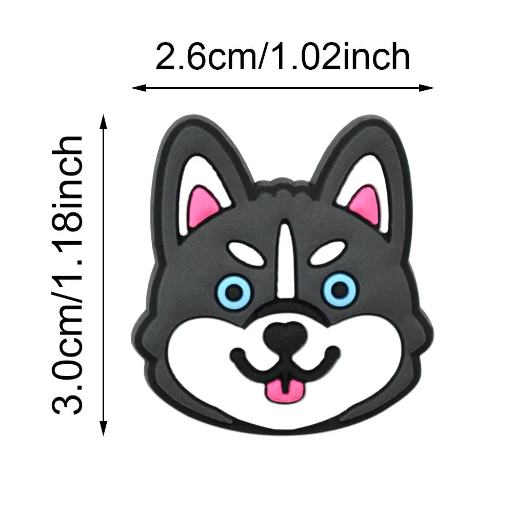 Wholesale Cartoon Dog PVC Straw Topper Mold for Creative Bars