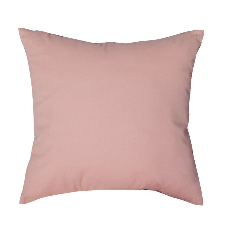 2024 New All Seasons Simple Modern Solid Color 100%Cotton Pillow Custom Sofa Decorative Pillowcase