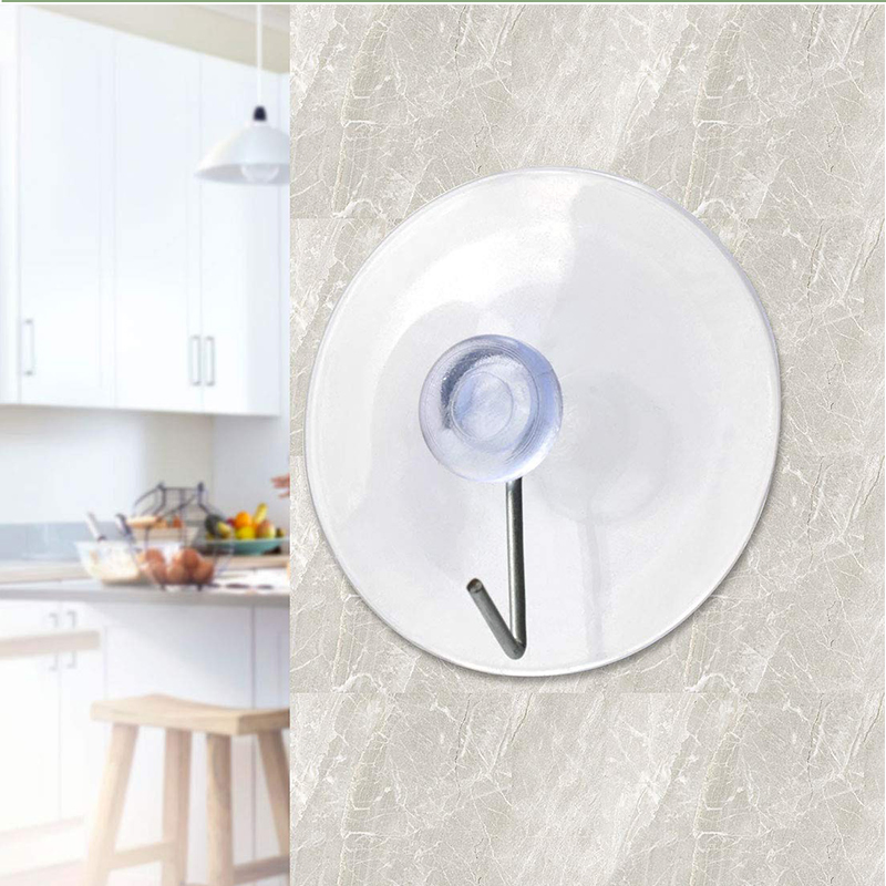 Transparent Suction Cup Hooks Wall Hangers Bathroom Sticky Wall Hooks