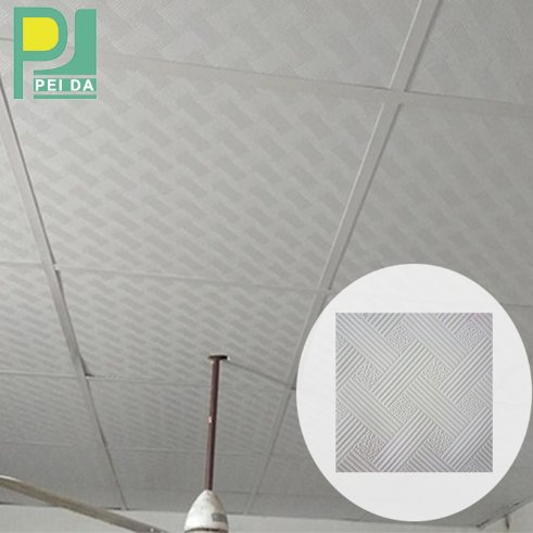 PVC Laminate Gypsum Ceiling Tile Material 600*600
