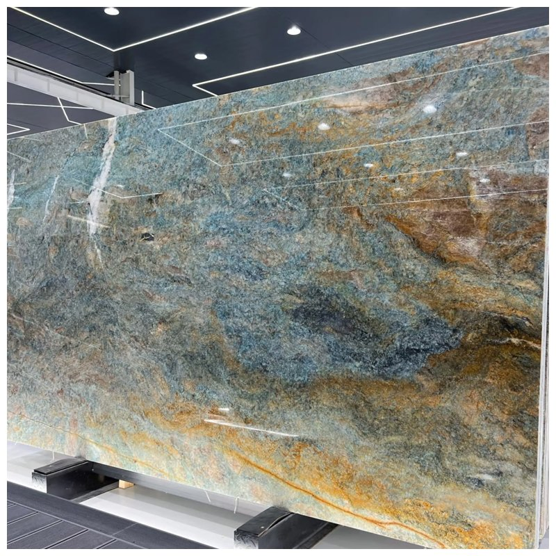 Jeriba Blue Quartzite Slabs for Tiles and Countertops