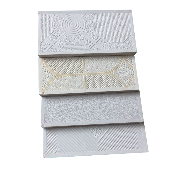 600mm Gypsum False Ceiling PVC Coated Film Laminated PVC Gypsum Ceiling Tile Gypsum Board