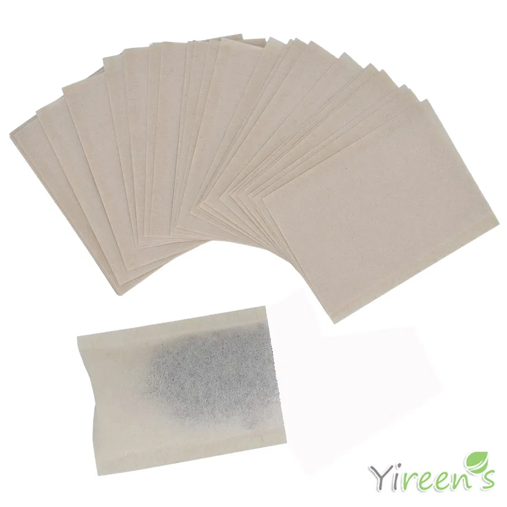 90 X 130mm Disposable Food-Grade Wood Pulp Filter Paper Tea Bags Heat Sealable No Strings