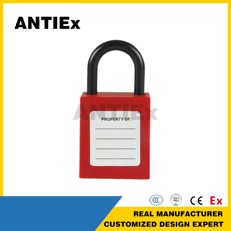 38mm ABS Plastic Steel Shackle Safety Padlock with Master Key