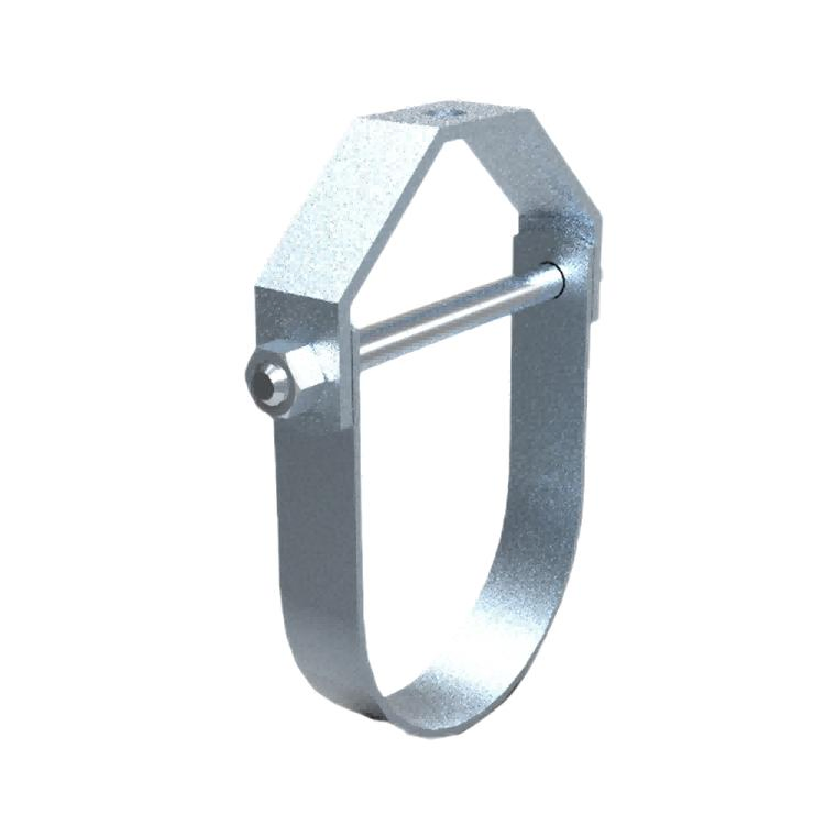 High-Quality Steel Adjustable Rubber Lined Clevis Clamp Hanger China Fastener Strut Hanger Factory OEM Customized 2 Pounds Riser Clamp Loop Hanger