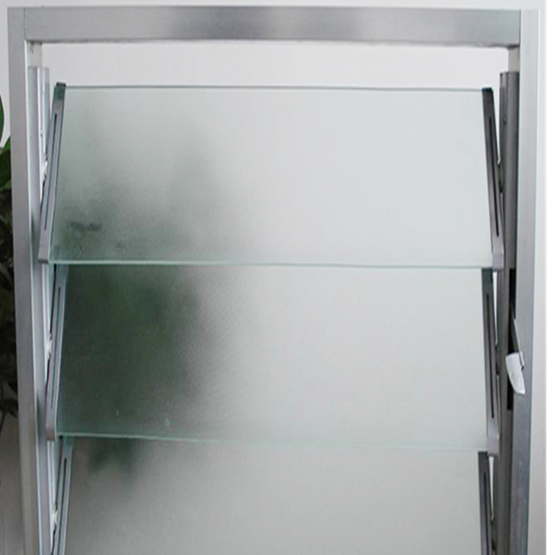 Frosted Glass Louver Window for Rest Room with Ventilation & Privacy Function
