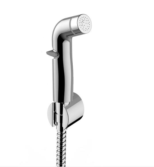 Factory ABS Chrome Portable Toilet Bidet Sprayer Handheld Shattaf Hygienic Shower Bidet Shattaf Set for Muslim with Flexible Hose and Wall Bracket Holder