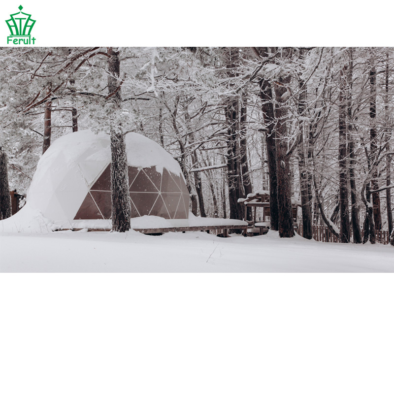 6m Waterproof PVC Geodesic Dome Glamping Tent for Outdoor Restaurants