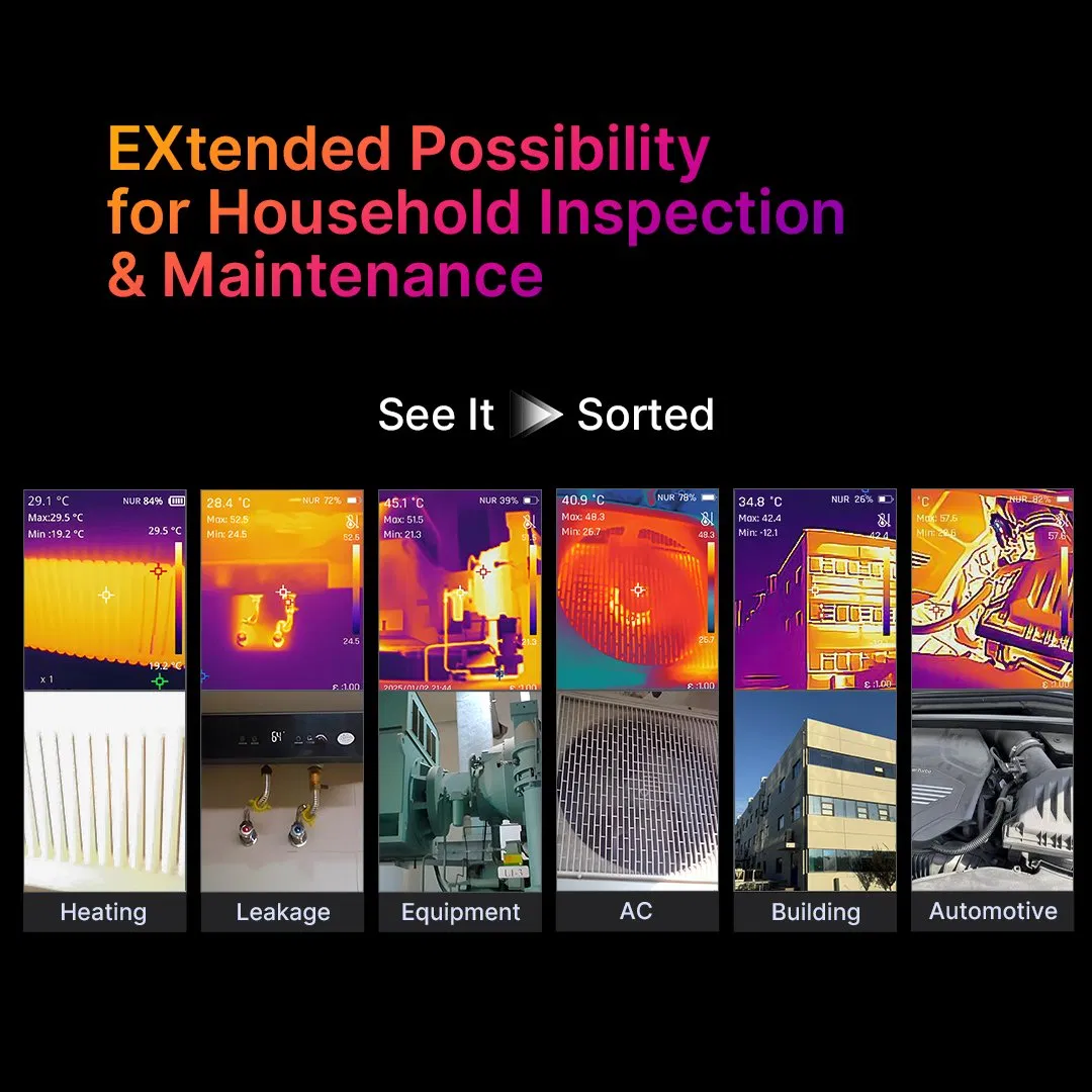 High-Sensitivity Ex10 Thermal Camera: 40mk Netd & -20~550℃ Range for Automotive Repairs