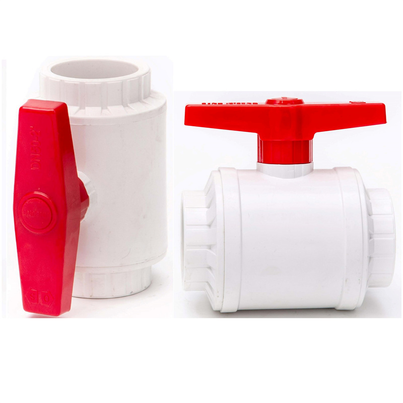 High Quality Plastic Water Treatment Manual Control Ball Valve for Plumbing UPVC Female Thread Handle Ball Valve PVC Irrigation Compact Threaded Ball Valve