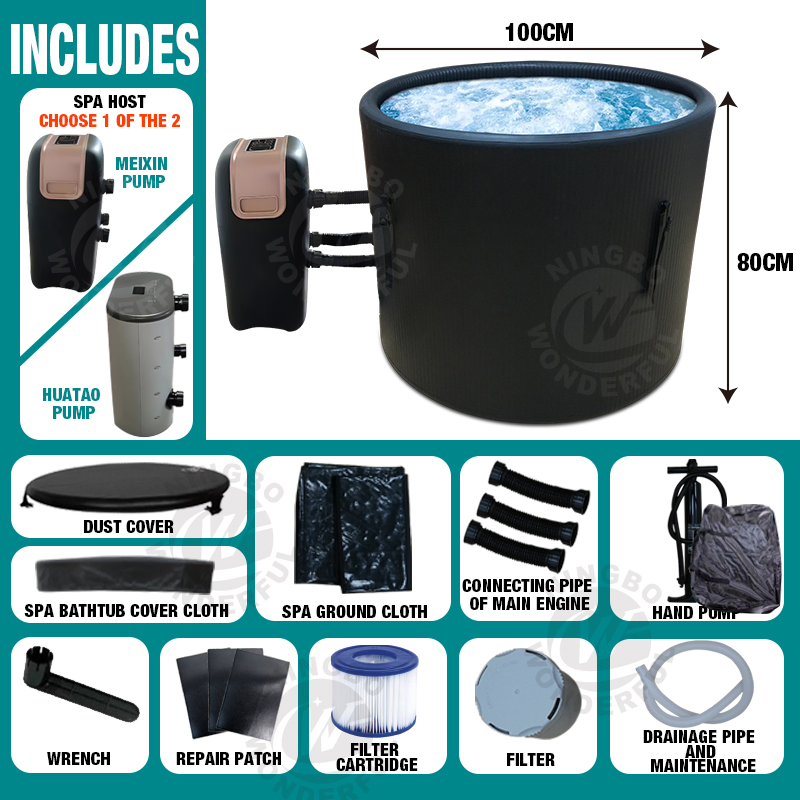 Inflatable Indoor Single Person SPA Hot Tub with Massage Heating