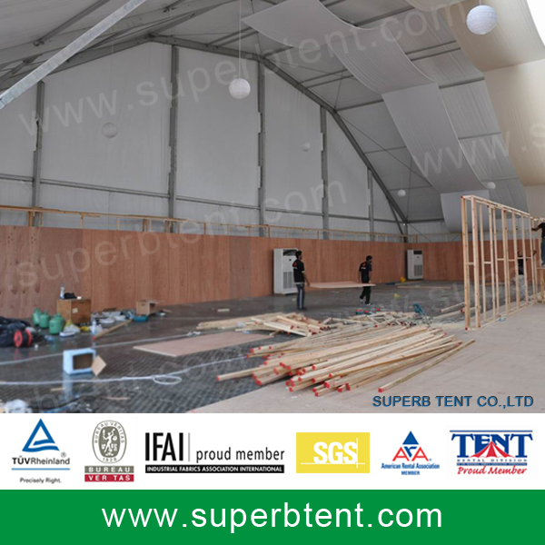 Industrial Polygon Tent for Warehouse or Factory Workshop