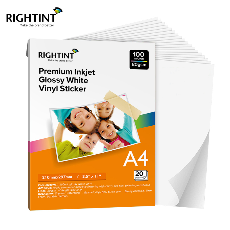 Glassine PP Rightint Carton A4, OEM Shanghai Destructible Label Sticker
