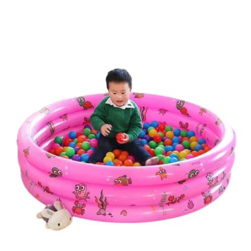 Thick Family Children Inflatable Three-Color Option Pool Durable Anti-Slip Baby Bathtub