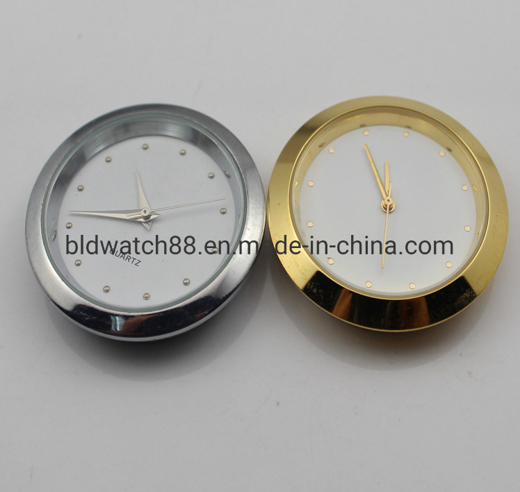 36.5mm Fashion Pink Color Metal Clock Inserts for Gift Fit-UPS