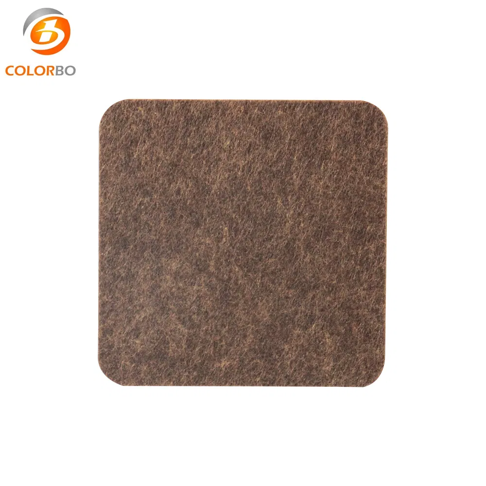 Sound Absorption Materials CBE35 Deep Brown 9MM Eco-friendly PET Acoustic Wall Felt Wool Panel