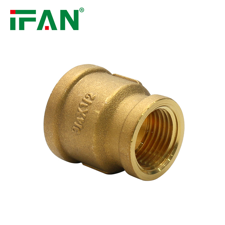 Ifan Good Quality Brass Pipe Fitting Reducing Coupling Brass Fitting