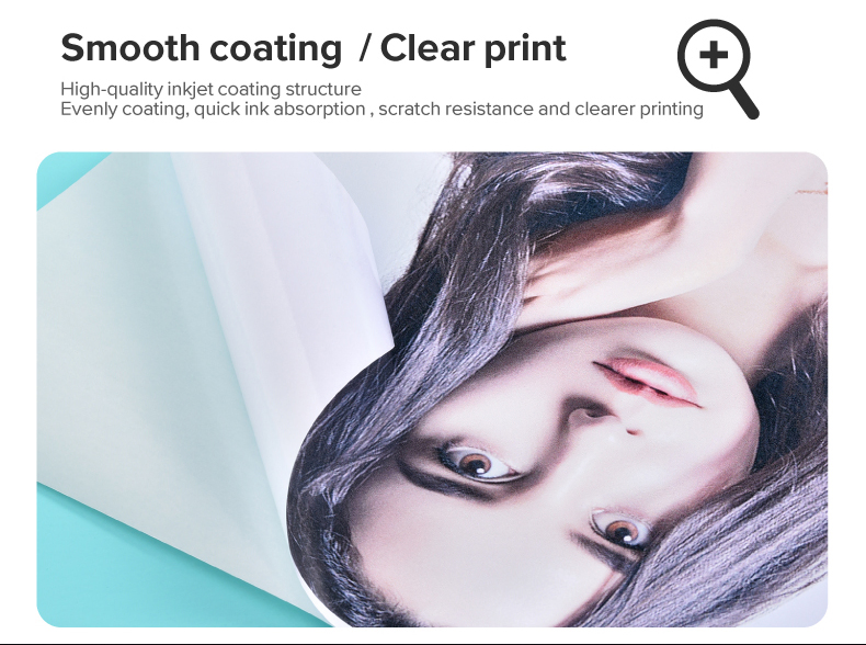 Sticker Art Rightint Carton A4, OEM Coated Glossy Photo Paper