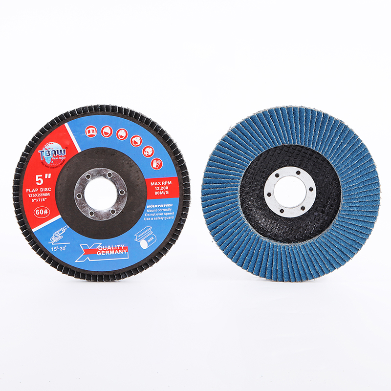 5 Inch G60 Steel Polishing for Power Tools Abrasive Zirconia Flap Disc
