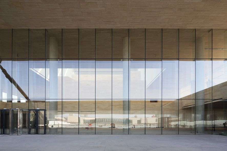 Durable Photovoltaics Curtain Wall Frame Supported Glass Curtain Wall