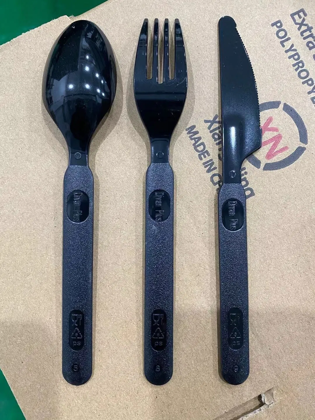 Heavy Weight PS Plastic Cutlery Kit - Knife, Fork, Teaspoon, Napkin