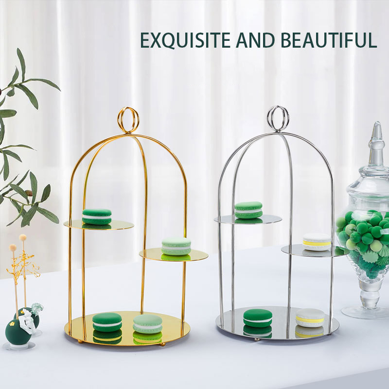 High-End Hotel Restaurant Afternoon Tea Snack Tray Dessert Stand Multi-Layer Cake Food Display Stand