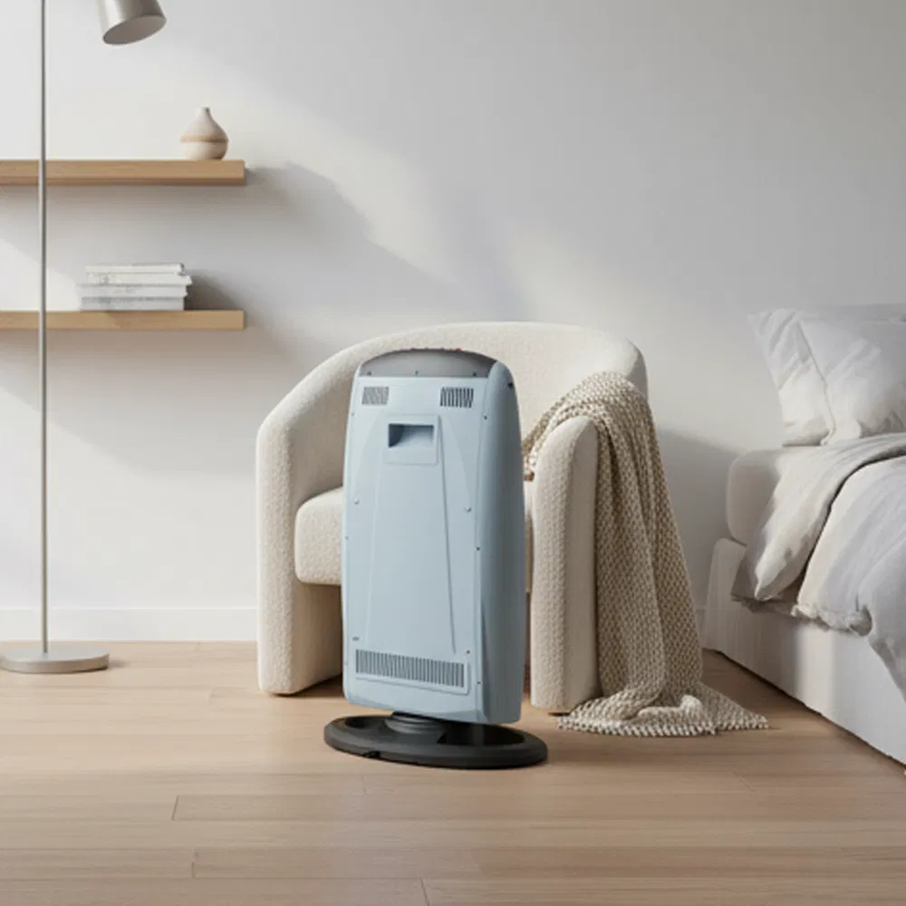 Oscillating Halogen Heater with Optional Thermostat for Cozy Warmth