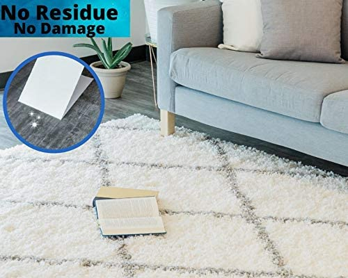 Carpet Adhesive Rug Gripper Removable Multi-Purpose Cloth Rug Tape for Hardwood Floors, Outdoor Rugs