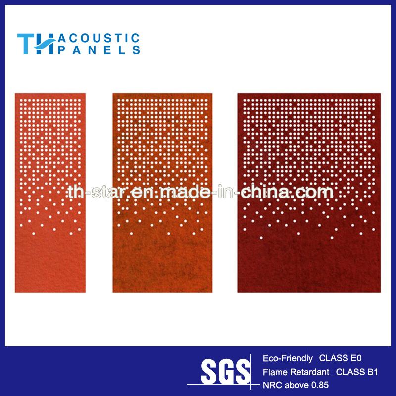 9mm12mm20mm Superior Quality Irregular Arrangement of Small Circles Design of Acoustic Cutting Screen Panel for Office