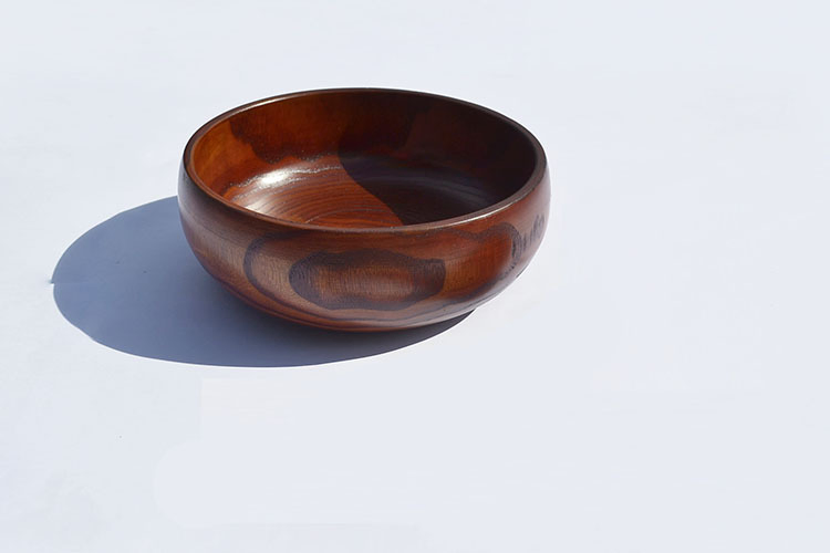 Hot Sale Natural Wood Tableware Salad Bowl Bamboo Fiber Bowls Wholesale