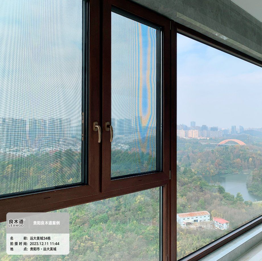 Metal Solid Wood Wooden Aluminum Aluminium Swing Window with Powder Coated Heat Insulated Glass for Villa Home Hotel