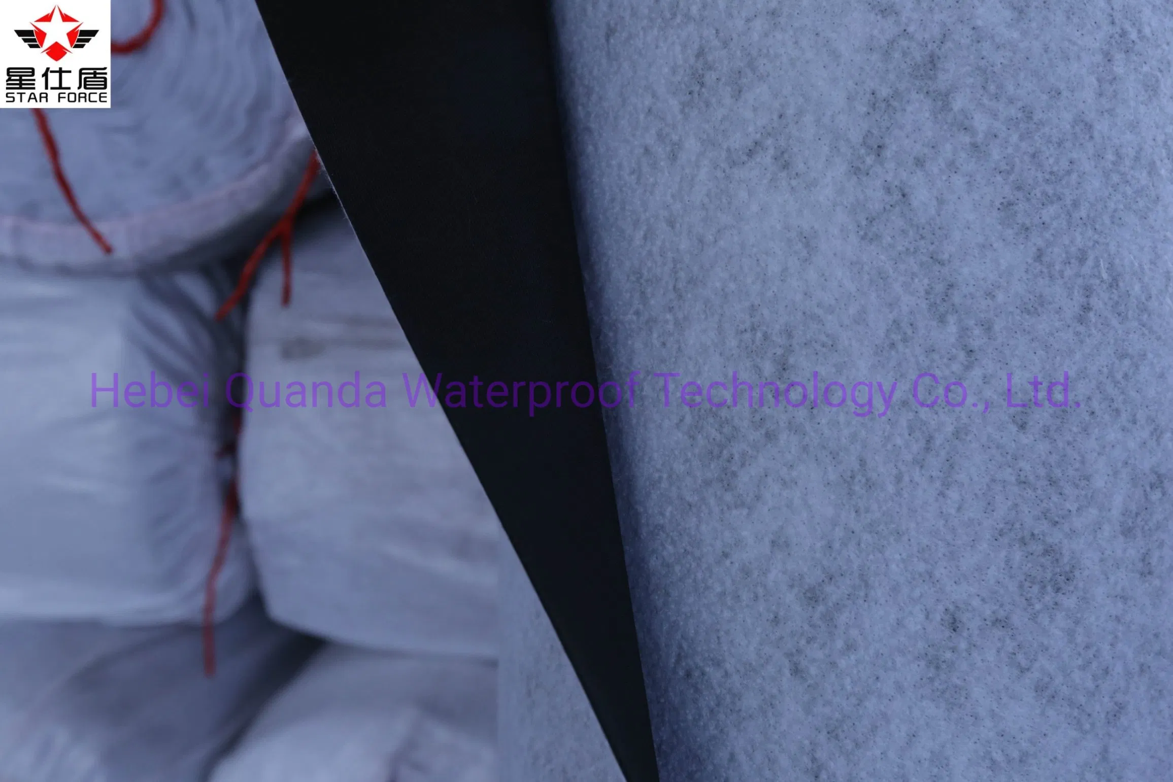 EPDM Rubber Waterproof Membrane Underlayment with Fabric Backed