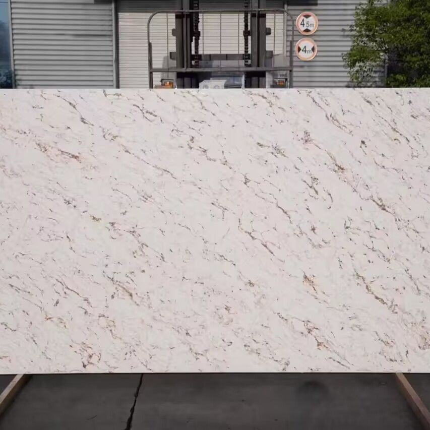 High Quality Artificial Marble Calacatta Gaviota Jumbo Quartz Customized Size Black White for Countertop and Big Slabs