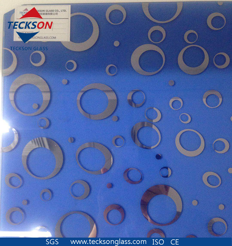 3.5mm Decorative Titanium Ice Flower Frosted Design Art Pattern Glass