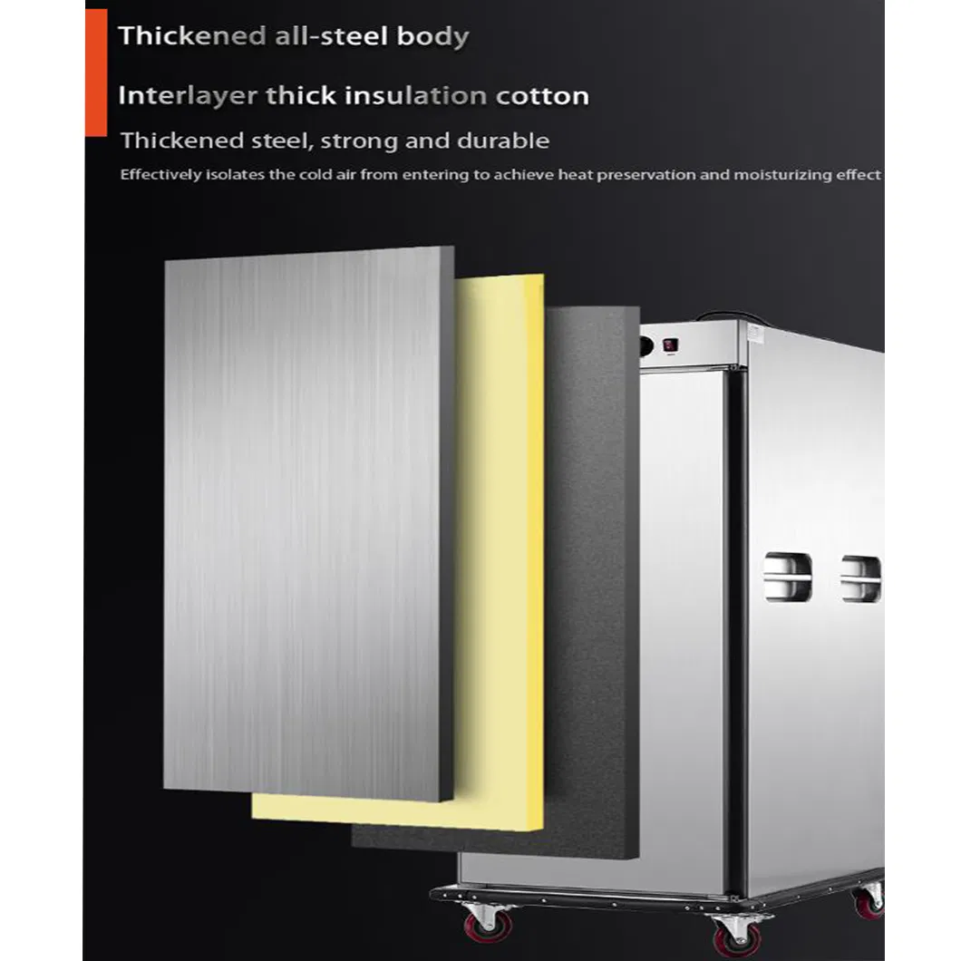 High Capacity Insulated Stainless Steel Food Warming Cart
