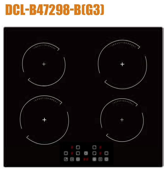 4 Zone 52cm Built-in 4 Burner Induction Cooktop with Ceramic Glass Surface