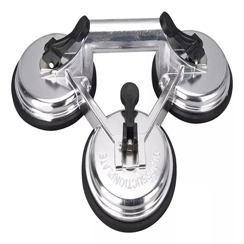 Трехголовый алюминиевый вакуумный присоскодержатель